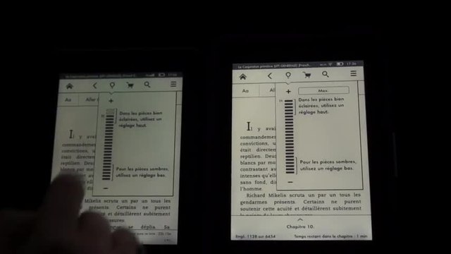 Les Numériques : Les 2 générations de liseuses Amazon Kindle Paperwhite côte à côte