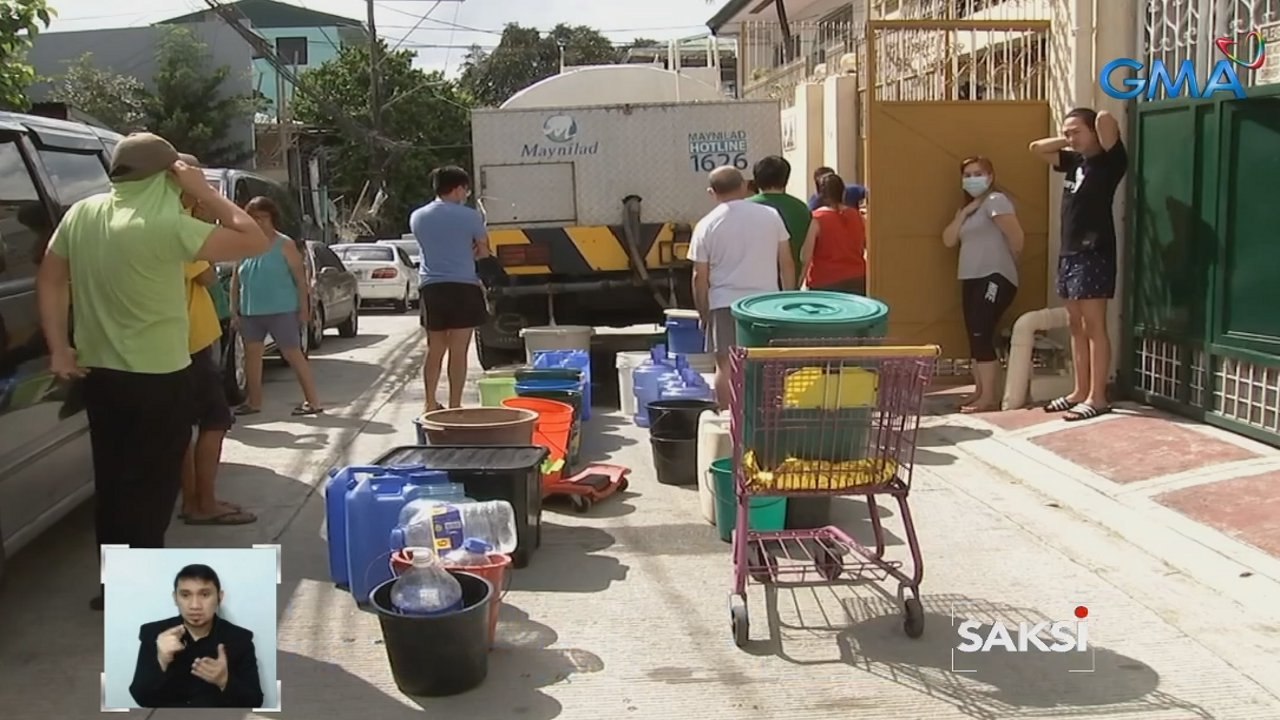 Mga residente, umaasa sa rasyon ng tubig dahil malabo ang lumalabas na tubig-gripo | Saksi