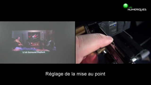 Sony HDR-PJ30 : démo du projecteur vidéo