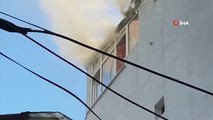 Kurban Bayramında yangın paniği: 4 katlı binanın çatı katı alev alev yandı