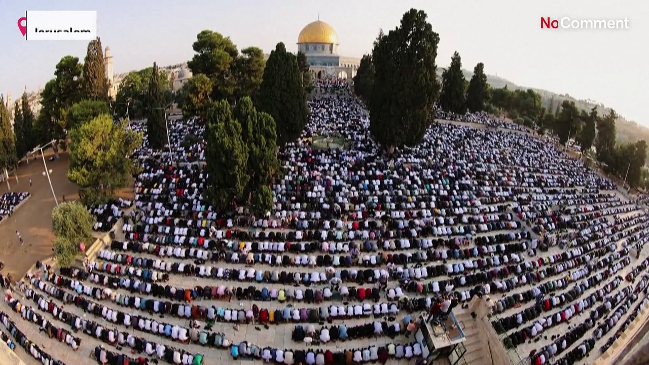 Opferfest in Jerusalem: Clowns an der Al-Aqsa-Moschee