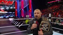 Dean Ambrose interrupts Triple H with a bold challenge Raw, February 29, 2016