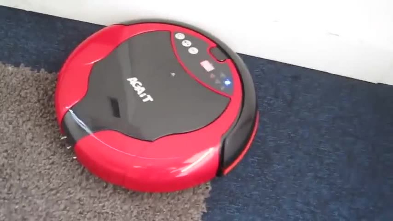 Les Numériques : aspirateur robot Agait EC01-EHC sur tapis épais