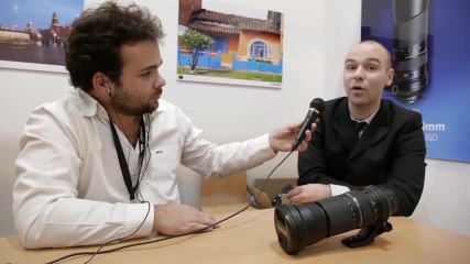 Les Numériques : Salon de la Photo 2013 - présentation du nouveau Tamron 150-600 mm