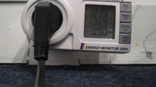 Les Numériques : Cafetière à dosettes Malongo Ek'Oh, relevé de consommation électrique