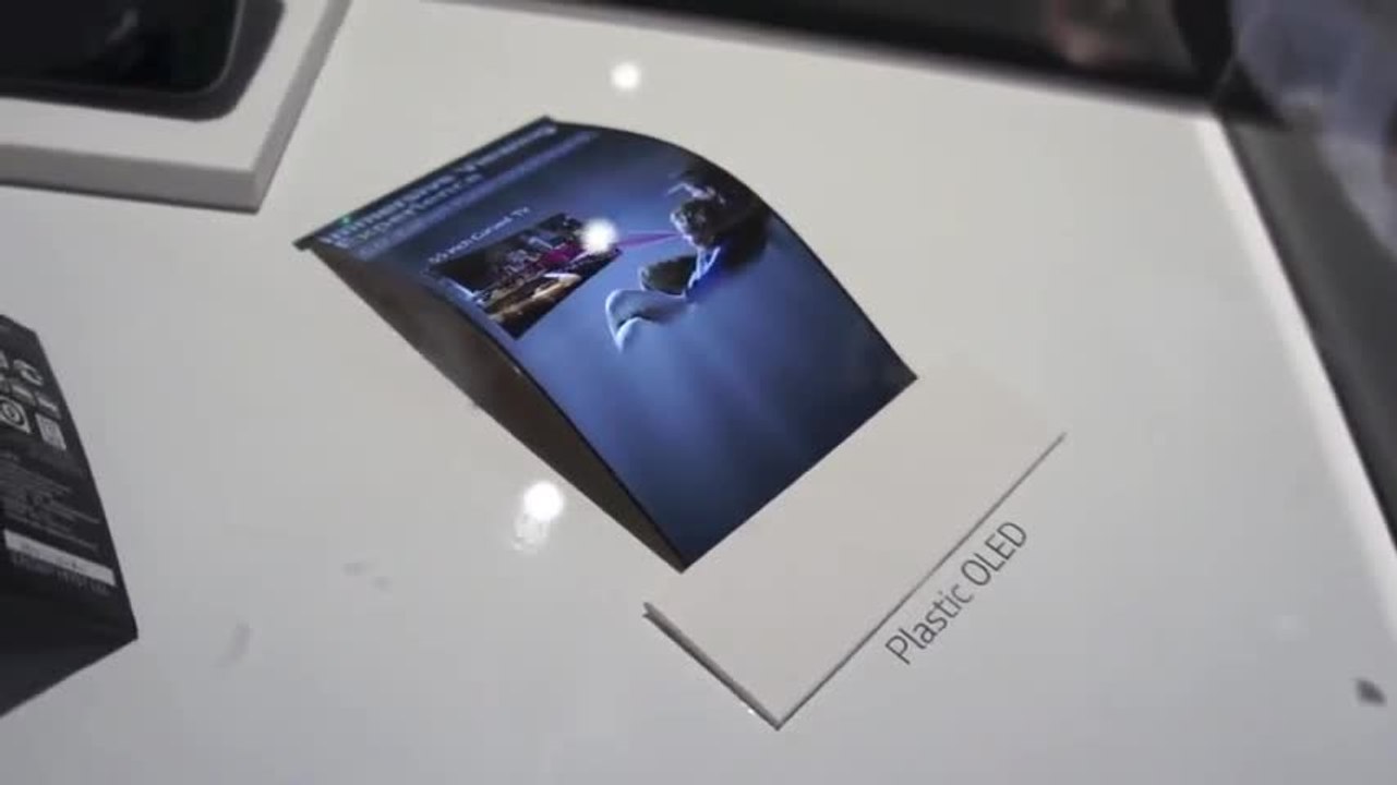 CES LG G Flex ecran Plastic OLED flexible