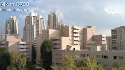 Nikon D750 vidéo rendu standard et uniforme