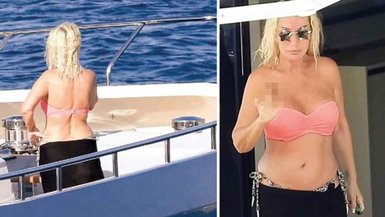 Mavi tura çıkan Seda Sayan, teknesinde Ebru Gün...