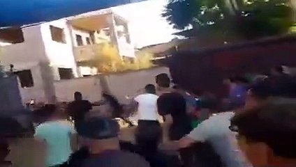 escaping of animals from butchers in EGYPT , try not to laugh