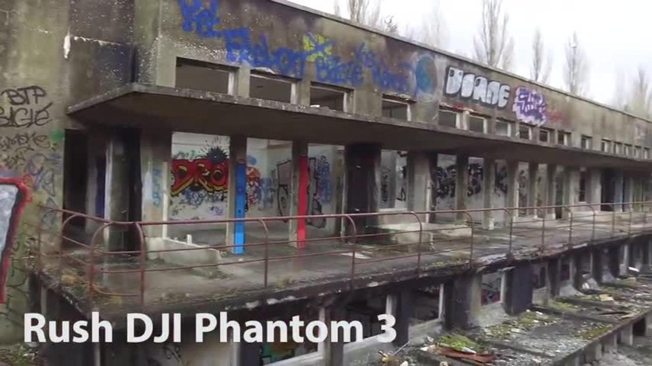 Essai drone Parrot Bebop 2 / Exemple de vidéos intérieur - extérieur sanatorium abandoné urbex
