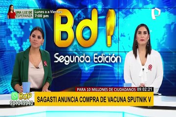 Sputnik V: Gobierno peruano firmó contrato por 20 millones de dosis de vacuna rusa contra la COVID-19