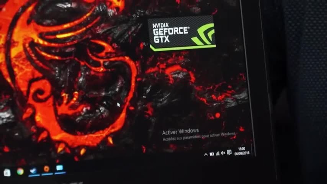 Test portable gamer le MSI GT62VR !