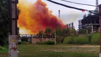 - Ukrayna’da azot fabrikasında patlama: Gökyüzü turuncu dumanla kaplandı
