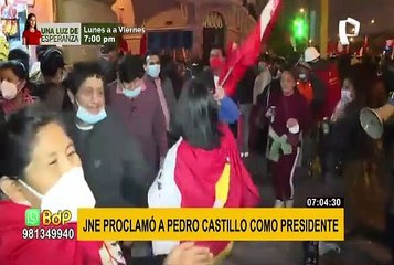 Opiniones divididas tras proclamación de Pedro Castillo como presidente electo