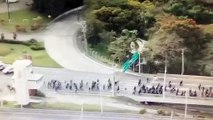 Servidores públicos fecham pontes Colombo Salles e Pedro Ivo em Florianópolis