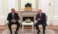 Azerbaycan Cumhurbaşkanı Aliyev, Rusya Devlet Başkanı Putin bir araya geldi