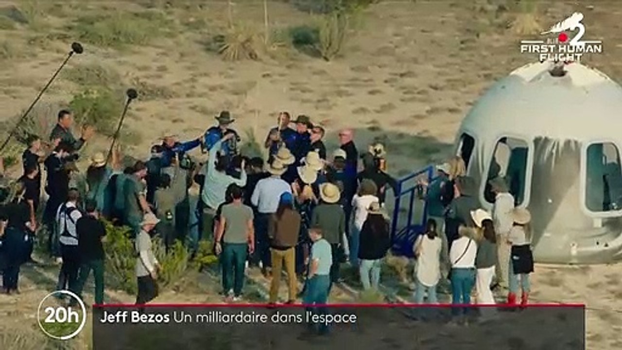 Tourisme spatial : Jeff Bezos de retour sur Terre après son vol dans l'espace