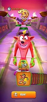 Lost City Platinum Relic Time Trial Gameplay - Crash Bandicoot: On The Run!