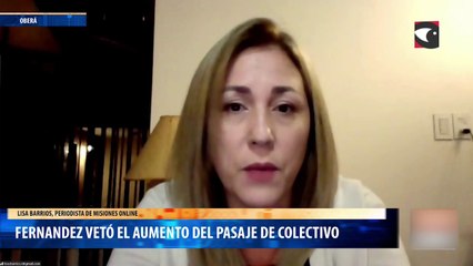 Carlos Fernandez vetó el aumento del pasaje de colectivo