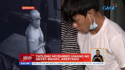 Tatlong miyembro umano ng akyat-bahay, arestado | UB