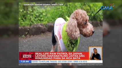 Real-life paw patrol sa Japan, layong mapanatiling ligtas ang komunidad para sa mga bata | UB