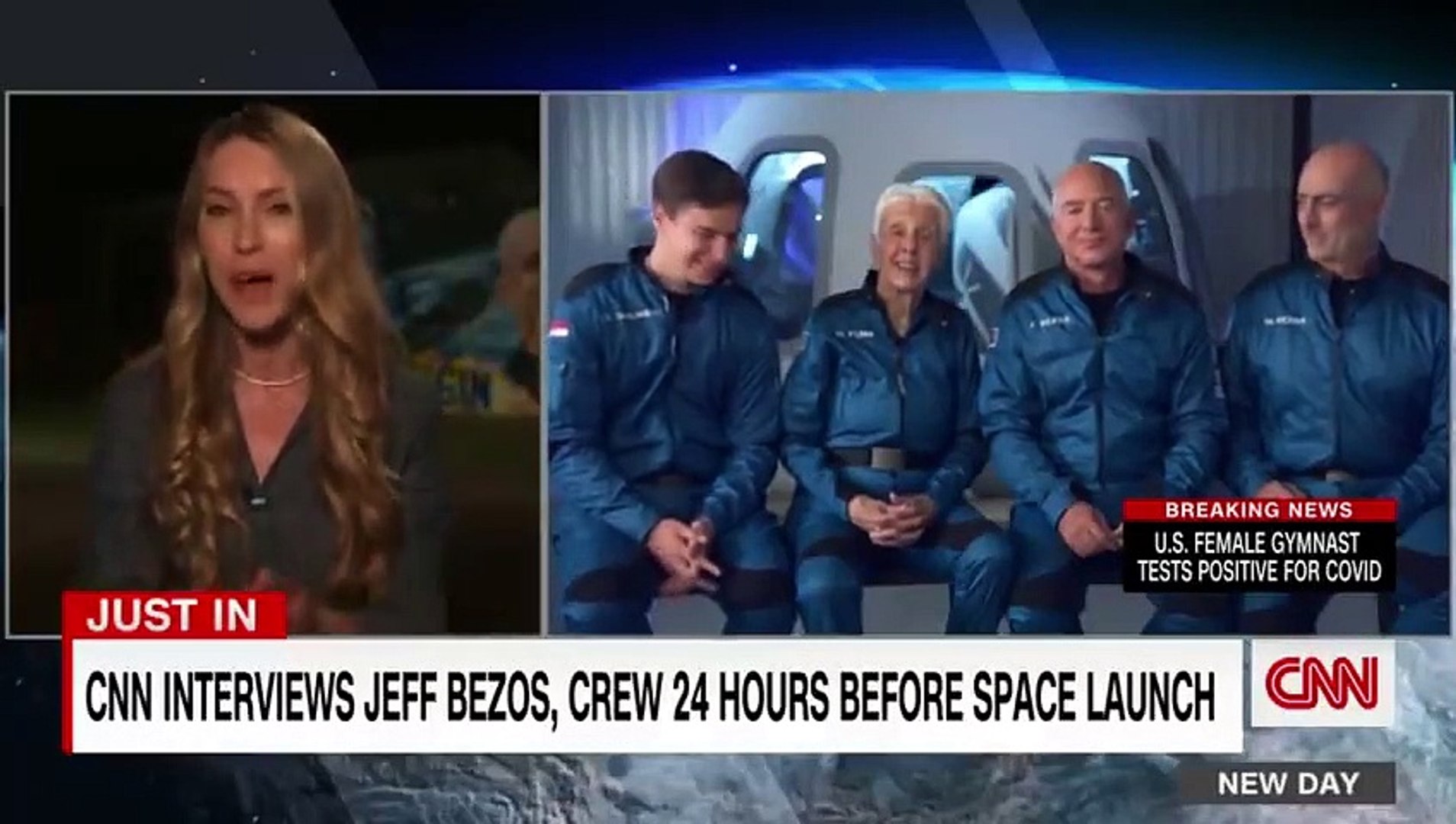 ⁣CNN speaks with Jeff Bezos ahead of space flight