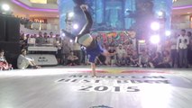 Two Guys Show Off Their Impressive Dance Moves Amidst Crowd During Dance Face-Off