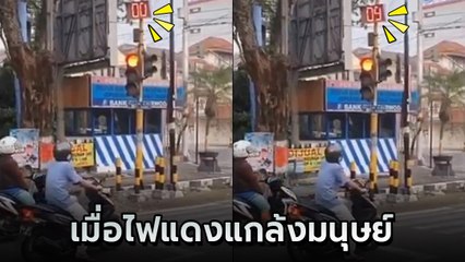 อย่างจี้ เมื่อไฟแดงก็จะอ๊อง คนก็จะรีบไป ปฏิกิริยาฮาไม่ไหวเลยบังเกิด