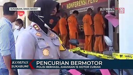 Polisi Berhasil Amankan 15 Motor Curian