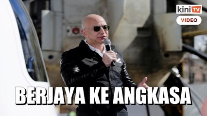 Bezos lengkapkan penerbangan bersejarah ke angkasa