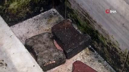 Çeşmeden kan aktı! Görenler şaştı kaldı