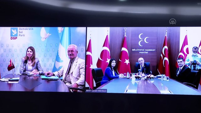 ANKARA - MHP heyeti DSP, BBP ve Yeniden Refah Partisi ile bayramlaştı