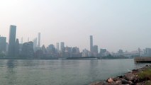 ضباب دخاني يغطي نيويورك بفعل حرائق في غرب الولايات المتحدة