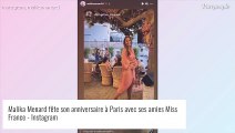 Malika Ménard en robe de luxe pour fêter ses 34 ans : les Miss France au rendez-vous