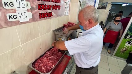 EDİRNE - Trakya'da kasaplarda et işleme mesaisi başladı