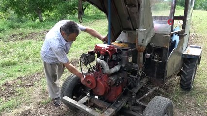 Kendi traktörünü yaptı, hedefinde kepçe var