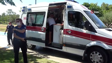 Denizde fenalık geçiren genç kadın hastaneye kaldırıldı