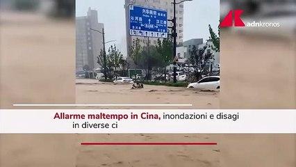 Maltempo in Cina, inondazioni nella provincia di Henan