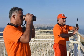 TOROSLARIN ZİRVESİNDE 24 SAAT 'DUMAN' NÖBETİ