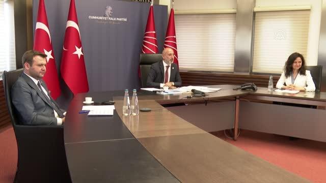 CHP heyeti, DSP ve Vatan Partisi heyeti ile video konferans aracılığıyla bayramlaştı
