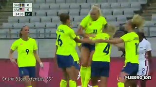 Sweden Women 3-0 USA Women • Olympics Football
