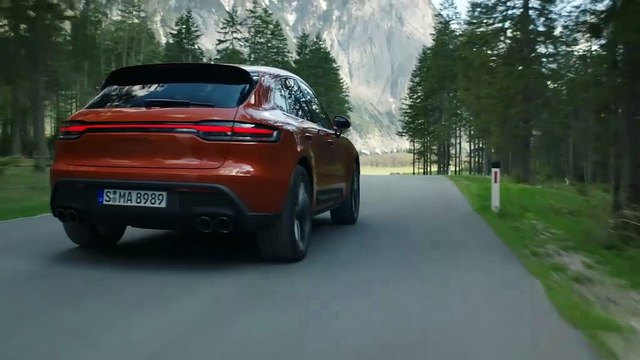 Le Porsche Macan affiche des lignes sportives plus affûtées