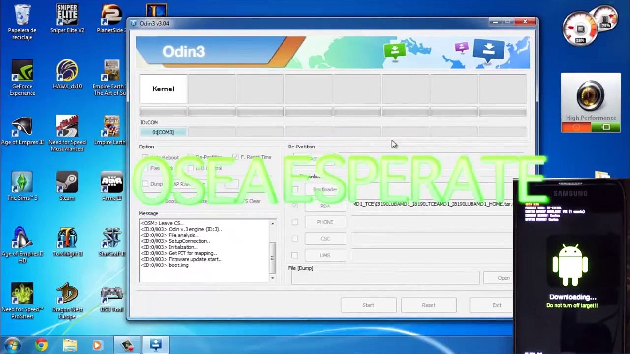 Instala Firmware de Stock Galaxy S3 mini GT-i8190L o Cualquier Galaxy