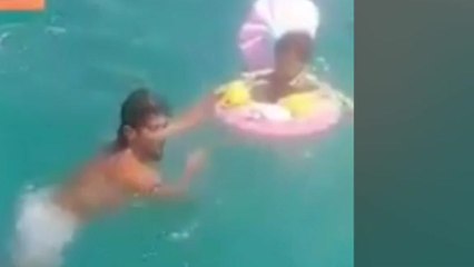 한눈판 사이 1.6km 떠내려간 18개월 아기 '구사일생' / YTN