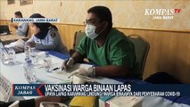 Ratusan Warga Binaan Lapas Karawang Divaksinasi