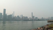 Smoke from western wildfires settles in over NYC