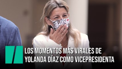Los momentos más virales de Yolanda Díaz como vicepresidenta