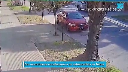Dos motochorros encañonaron a un automovilista en Tolosa