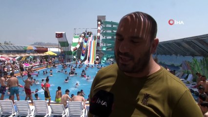 Sıcaktan bunalan Ankaralılar havuzlara akın etti
