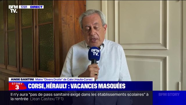 Haute-Corse: pour le maire de Calvi, le retour du masque dans certaines rues est de nature à coller au plus près à la réalité de la pandémie